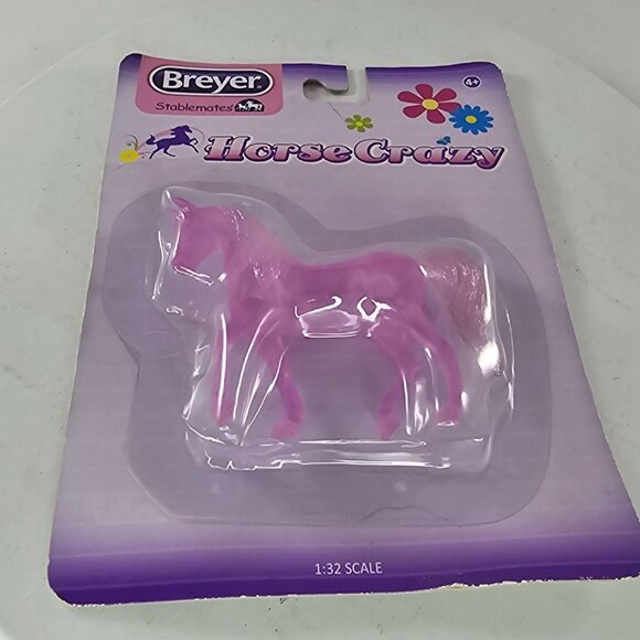 Breyer Stablemate Horse Crazy Clear Frosted Purple Morgan Arabian Walking #6011 - Picture 2 of 6